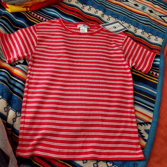 Y2K Striped Ribbed shirt - Picture 2 of 3